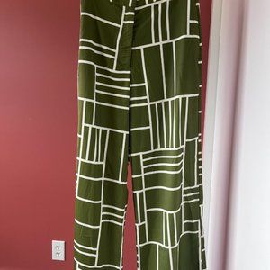 Heidi Satin Printed Wide Leg Pants - NWOT